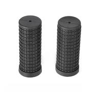 JoyousMall Puños de manillar de ABS antideslizantes para bicicleta de carretera, MTB, cómodos mangos de goma ergonómicos, 120 mm/75 mm, color negro (1 par)