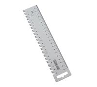 JoyousMall Regla de costura de retazos de 21 cm, herramienta de plástico para un margen de costura preciso, marca de corte de tela