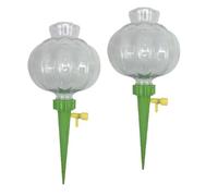 JoyousMall Sistema de riego automático para plantas, pinchos transparentes con flujo ajustable, dispositivos de riego automático para plantas en maceta, cuidado del jardín