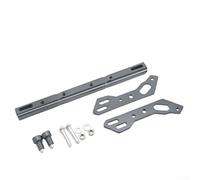 JoyousMall Soporte de extensión para parabrisas de motocicleta, aleación de aluminio, ajustable, para faros delanteros, cámara, GPS, accesorios de manillar, rojo, negro, dorado, azul, titanio (titanio