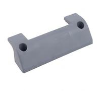 JoyousMall Soporte de pared para manguera de jardín, soporte de almacenamiento de tubería de PVC para mangueras estándar, 14,5 x 3,9 x 6 cm, color gris, incluye 4 tornillos de montaje