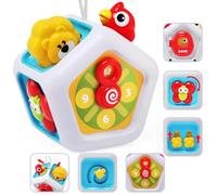 JoyPlus Juguetes Niños 1 Años, 7 en 1 Cubo Actividades Bebe, Cubo Ocupado Juguetes Montessori Sensoriales Bebe, Juguetes de Viaje para Niños de 1 a 3 Años, Regalos para Bebés a Partir de 12 Meses