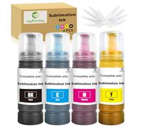 JoyPrinting Tinta de sublimación compatible con 2810 1810 2710 2714 2711 2726 2850 2820 2830 2815 2820 2856 2876 2750 2700 2870 2871 281 1 286 0 Impresora 2861 3850 4850 4500 2650 (BK/C/M/Y, paquete