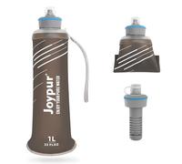 joypur 1000 ML Botella de agua para camping de con filtro plegable para actividades al aire libre (Gris)