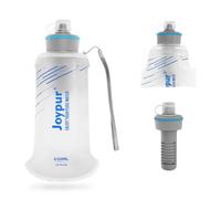 joypur 650 ML Botella de agua para camping con filtro plegable para actividades al aire libre (Blanco)
