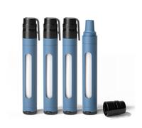 Joypur Filtro de Agua Portátil de 0.01µm con Ventana Visible, Purificador para Acampar y Senderismo, Filtro Personal Ligero de 50g para Mochila, Supervivencia y Viajes (Azul 4)