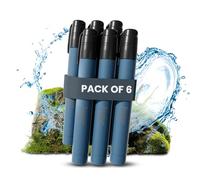 Joypur Paille Filtrante de Survie- Purificateur d'Eau pour Randonnée Camping Bushcraft - Filtre à Eau de Poche,Accessoires Survivalisme Equipement Kit.(bleu*6)