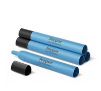Joypur Paja Filtrante Triangular de 45g, Filtro de Agua Portátil de 0.01µm para Acampar y Senderismo, Purificador Personal Ultraligero para Mochila, Supervivencia y Viajes (Azul * 4)