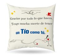 JoyrnalK Regalo Tio Funda Cojin Regalo Reyes Hombre Tio Ideas Regalos para Tío Cumpleaños Originales Regalos De Reyes por San Valentin Dia del Padre Originales Hombre Tío Navidad Ideas