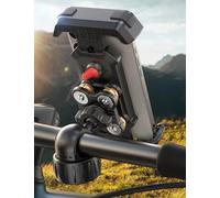 JOYROOM 2026 Soporte Móvil Moto【Amortiguadores Recientes】 Universal Soporte Movil Bicicleta Anti-Vibración, para iPhone 17/16/15/14 Pro MAX, Samsung S25/S24 Ultra, Smartphones 4,7"-7"