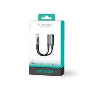 Joyroom adapter dac 2-in-1 type-c to 3.5mm mini jack/ type-c, 60w, 0.1