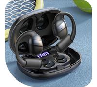 JOYROOM Auriculares Open Ear, Bluetooth 5.4 Inalámbricos con Pantalla LED, Ultraconfortables, Llamadas Nítidas, Sonido Potente, 50h de Duración, Auriculares Deportivos Impermeables IPX4 para Running