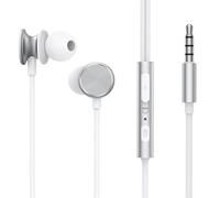 Joyroom JR-EW03 Wired Series In-Ear Auriculares con Cable de Metal, Plateado