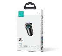 Joyroom mini cargador de coche cargador rápido usb-c y usb-a 60w con