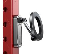 JOYROOM Soporte magnético para teléfono MagSafe, soporte de doble imán para iPhone, ajustable a 360°, esencial para gimnasio, color gris