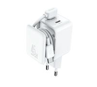 Joyroom travel charger gan fast charger c+c, 45w, pd, pps, ufcs, with