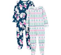 Joys simples de Carter's Kids 'Holiday Fit Flame Flame Fair Fair Fair Fair/Penguin 6-9 meses
