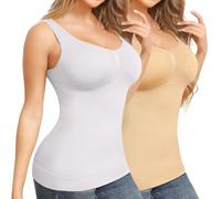 Joyshapher Sujetador Lencería Plástica de Control Abdominal Femenino Chaleco Sin Costura en Forma Superior Con Acolchado