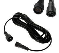 Joysing Cable de extensión de luces de Navidad de 2 pines, 10 m, cable de extensión de luces de hadas, IP65, resistente al agua, para cortina de red de carámbano, cadena G40 de luz de Navidad