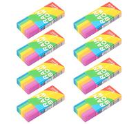 JOYSKY Borrador de 8 Piezas 2B Borrador de Arco Iris para Niños Borrador Suave Mini Juego de Borrador Escolar para Escuelas Oficina Borrador de Pintura