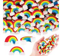 JOYSKY Paquete de 26 borradores de arco iris, borrador colorido 2B, borrador para niños, juego de mini borrador escolar para escuelas y oficinas, borrador de pintura (26)