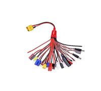 JOYSOG Adaptador de cargador de batería RC Lipo 19 en 1, cable de carga multifunción para dron/para Traxxas/EC3/EC5/mCP X/mcX... (enchufe XT60)