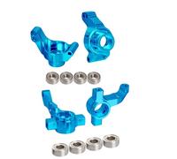 JOYSOG Copa de dirección de metal para Tamiya 1/10 Fighter NXGEN DT-04 RC Car Front / Rear Steering Block Parts (azul)