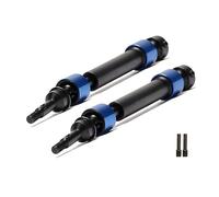 JOYSOG Eje de transmisión RC, eje de transmisión CVD delantero y trasero estriado de acero para Traxxas E-Revo Summit Revo 3.3 E-MAXX RC Telescópico CVD Ejes de transmisión piezas (2 piezas)