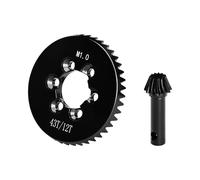 JOYSOG Engranaje diferencial de eje delantero/trasero de acero cromado 43T/12T para actualizaciones AXIAL 1/6 SCX6 Wrangler 4X4 Rock Crawler RTR-AXI05000