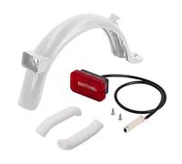 JOYSOG Mi3 Lite - Guardabarros trasero para scooter eléctrico, luz trasera, cubierta de mango de freno para Xiao Mi3 Lite, accesorio de repuesto (blanco)