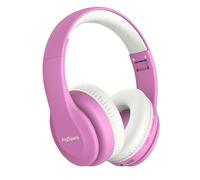 JoySpark Auriculares Bluetooth para niños, auriculares inalámbricos ligeros para niños, volumen limitado de 85/94 dB, 60 horas de reproducción, Bluetooth 5.3, auriculares para niños pequeños con