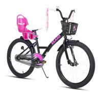 JOYSTAR Bicicleta infantil Zinnia de 14/16/20 pulgadas para niñas de 2 a 11 años, bicicleta para niña con ruedas estabilizadoras, pancarta y serpentinas