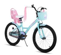 JOYSTAR Bicicleta infantil Zinnia de 14/16/20 pulgadas para niñas de 2 a 11 años, bicicleta para niña con ruedas estabilizadoras, pancarta y serpentinas