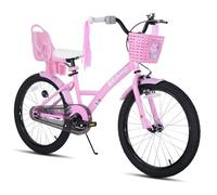 JOYSTAR Bicicleta infantil Zinnia de 14/16/20 pulgadas para niñas de 3 a 9 años, bicicleta de niña de 14/16 pulgadas con ruedas estabilizadoras y pancarta y serpentinas