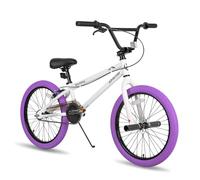 JOYSTAR Gemsbok 20 "Freestyle BMX para niños y niñas de 7-11 años, 20" Bicicleta para niños，púrpura