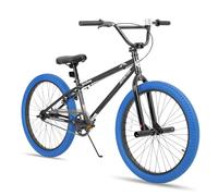 JOYSTAR Gemsbok 24 Pulgadas BMX Freestyle para niñas 8-13 años, 24 Pulgadas Bicicleta para niños, Azul