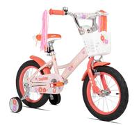 JOYSTAR Little Violet de 12/14/16 Pulgadas para niñas de 2 a 7 años, Bicicleta para niñas de 12/14/16 Pulgadas con ruedines y Cesta