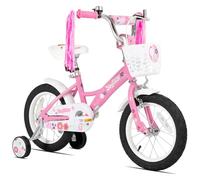 JOYSTAR Little Violet de 12/14/16 Pulgadas para niñas de 2 a 7 años, Bicicleta para niñas de 12/14/16 Pulgadas con ruedines y Cesta