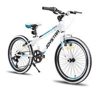 JOYSTAR Lubbock 20 Pulgadas Bicicleta Infantil para niños y niñas de 7-11 años Bicicleta de montaña Hardtail para niños con 7 velocidades,Blanco