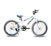 JOYSTAR Lubbock 20 Pulgadas para niños y niñas de 7-11 años Bicicleta de montaña rígida para niños con 1 Velocidad,Blanco