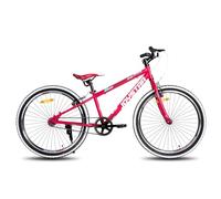 JOYSTAR Lubbock 24 Pulgadas Bicicleta Infantil para niños y niñas de 9-13 años Hardtail Bicicleta de montaña para niños con 1 Velocidad,Rojo