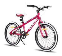 JOYSTAR Lubbock Bicicleta Infantil de 20 Pulgadas para niños y niñas de 7-11 años Bicicleta de montaña rígida para niños con 1 Velocidad, roja