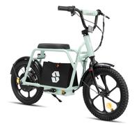 JOYSTAR OYSTAR Starmoto Bicicleta eléctrica infantil de 16 pulgadas para niños de 6 a 12 años, bolsa de almacenamiento debajo del sillín, verde
