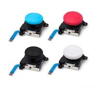 Joystick analógico 3D para interruptor, para reemplazo de pulgar Joy-Con con movimiento suave, para Nintendo Switch y para controladores de interruptor (negro)