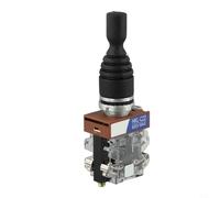 Joystick Interruptor de 2 vías 2NO Momentary 150/250/600 V 15 A para HKL-C22, diámetro de montaje de 22 mm, palanca de control para máquinas y transporte, color negro