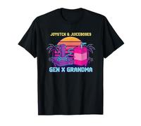 Joystick & Juiceboxes Gen X Grandma Retro 80s 90s Gamer Camiseta