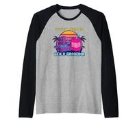 Joystick & Juiceboxes Gen X Grandma Retro 80s 90s Gamer Camiseta Manga Raglan
