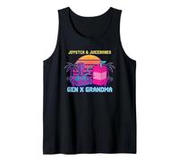 Joystick & Juiceboxes Gen X Grandma Retro 80s 90s Gamer Camiseta sin Mangas