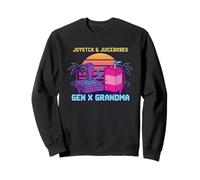 Joystick & Juiceboxes Gen X Grandma Retro 80s 90s Gamer Sudadera