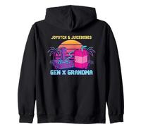 Joystick & Juiceboxes Gen X Grandma Retro 80s 90s Gamer Sudadera con Capucha